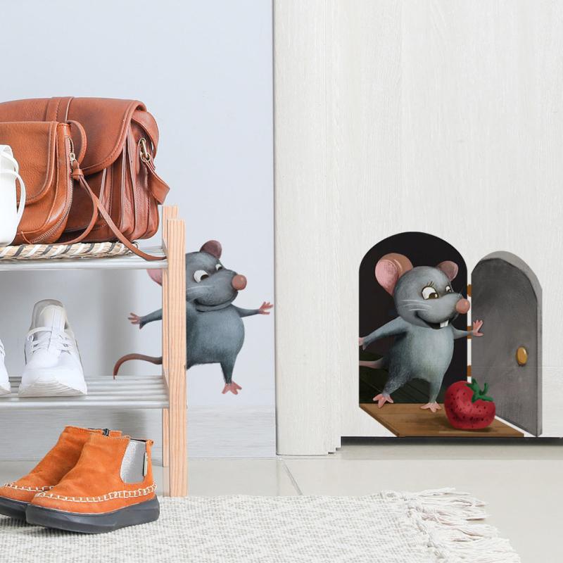 Cute Rat Wall Stickers for Kids' Room
