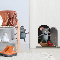 Cute Rat Wall Stickers for Kids' Room