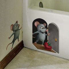 Cute Rat Wall Stickers for Kids' Room