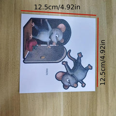 Cute Rat Wall Stickers for Kids' Room