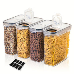 4pc Cereal Storage Containers BPA Plastic Airtight Food Containers