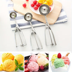 Stainless Steel Ice Cream Scoop Ball Digger Fruit Scoop