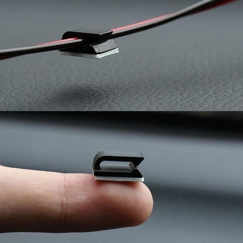 20pcs RV Self adhesive Car Fixed Clip Car GPS Data Cable Light Cord Decorative