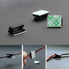 20pcs RV Self adhesive Car Fixed Clip Car GPS Data Cable Light Cord Decorative