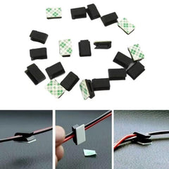 20pcs RV Self adhesive Car Fixed Clip Car GPS Data Cable Light Cord Decorative