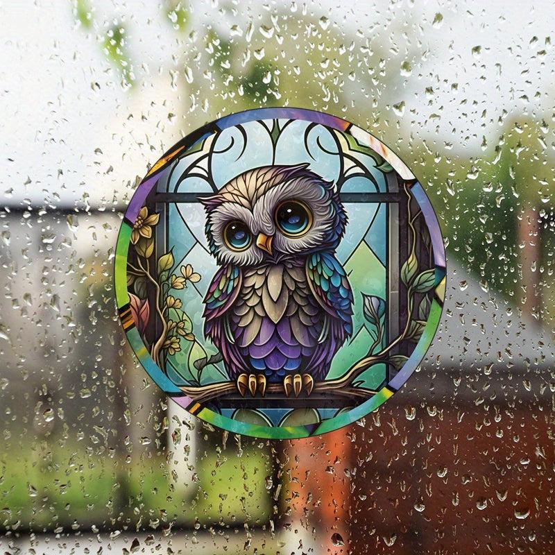 Owl Window Static Cling Glass Sticker Home Decoration