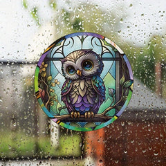 Owl Window Static Cling Glass Sticker Home Decoration