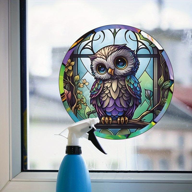 Owl Window Static Cling Glass Sticker Home Decoration