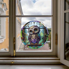 Owl Window Static Cling Glass Sticker Home Decoration