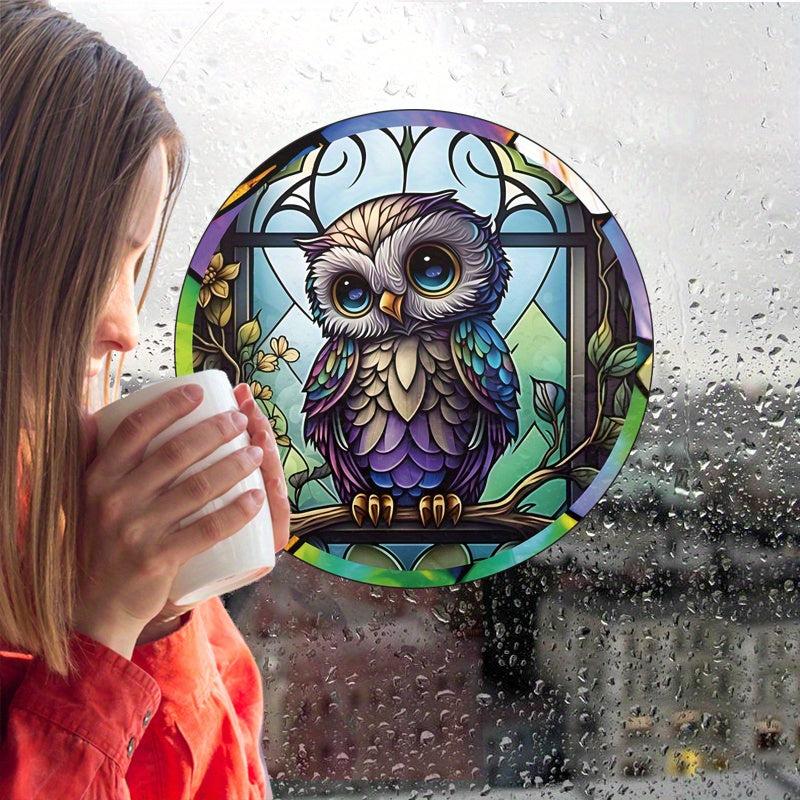 Owl Window Static Cling Glass Sticker Home Decoration