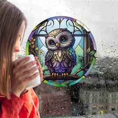 Owl Window Static Cling Glass Sticker Home Decoration