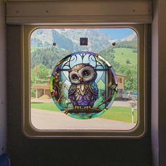 Owl Window Static Cling Glass Sticker Home Decoration