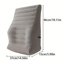 Inflatable Car Cushion with PVC Flocking for Waist Support