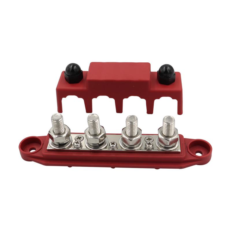 12V Bus Bar Power Distribution 4 Studs Junction Block Automotive Marine Terminal
