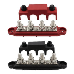 12V Bus Bar Power Distribution 4 Studs Junction Block Automotive Marine Terminal