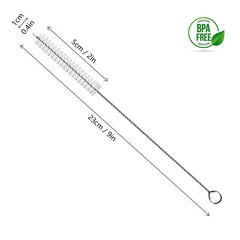Straw Cleaning Brushes Heavy Duty for Glass Silicone Metal Teapot