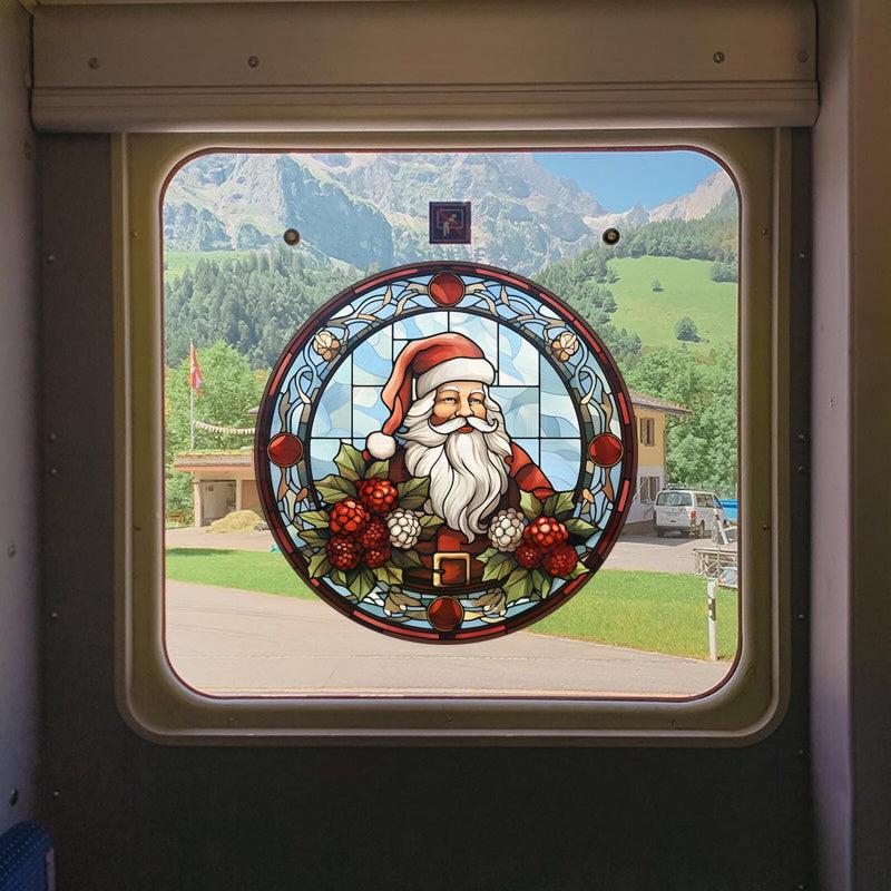 Santa Claus Window Sticker RV Home Decoration
