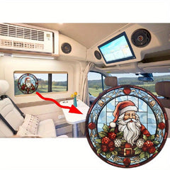 Santa Claus Window Sticker RV Home Decoration