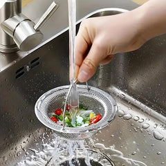 Stainless Steel Sink Strainer with Handle - for RV, Restaurant, Dishwasher