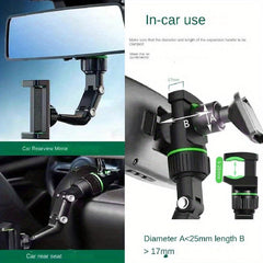 Rearview Mirror Mobile Phone Holder Rotatable Car Phone Holder