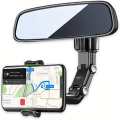 Rearview Mirror Mobile Phone Holder Rotatable Car Phone Holder