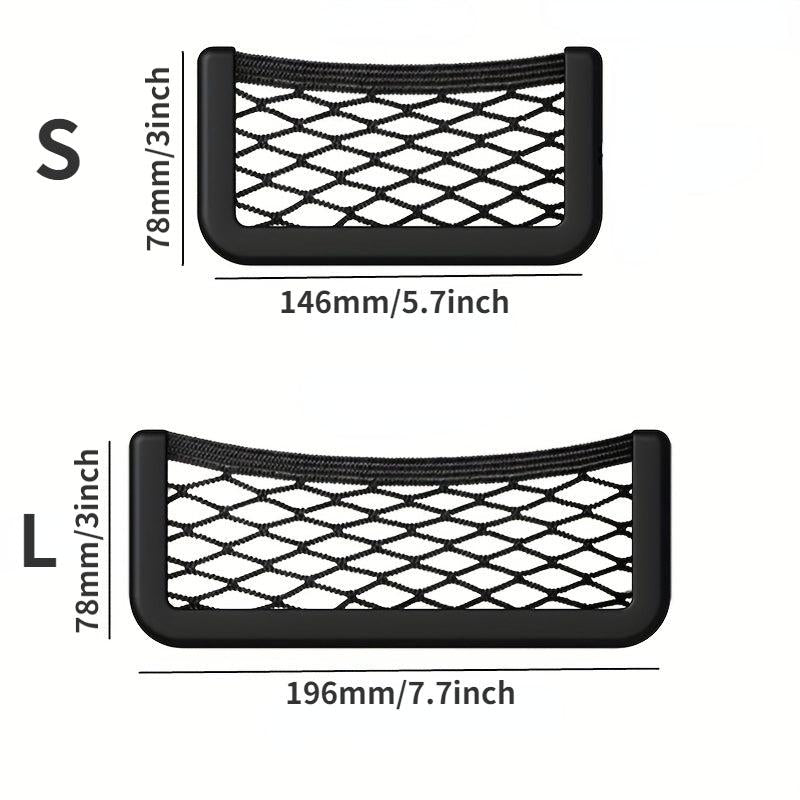 Car Storage Net Pocket Organizer Bag Phone Holder Accessories