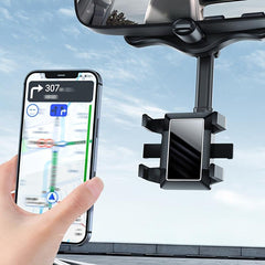Car Phone Holder Rearview Mirror Mount Bracket 360u00b0 Universal Phone Stand