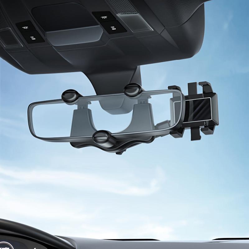 Car Phone Holder Rearview Mirror Mount Bracket 360u00b0 Universal Phone Stand