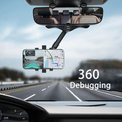Car Phone Holder Rearview Mirror Mount Bracket 360u00b0 Universal Phone Stand