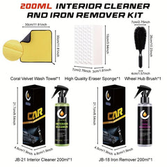 Interior Cleaner & Iron Removal Kit - Leather & Fabric Decontamination