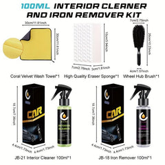 Interior Cleaner & Iron Removal Kit - Leather & Fabric Decontamination