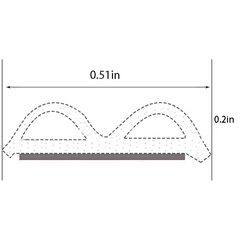 Self Adhesive Rubber Weather Seal Strip for Car Window and Door