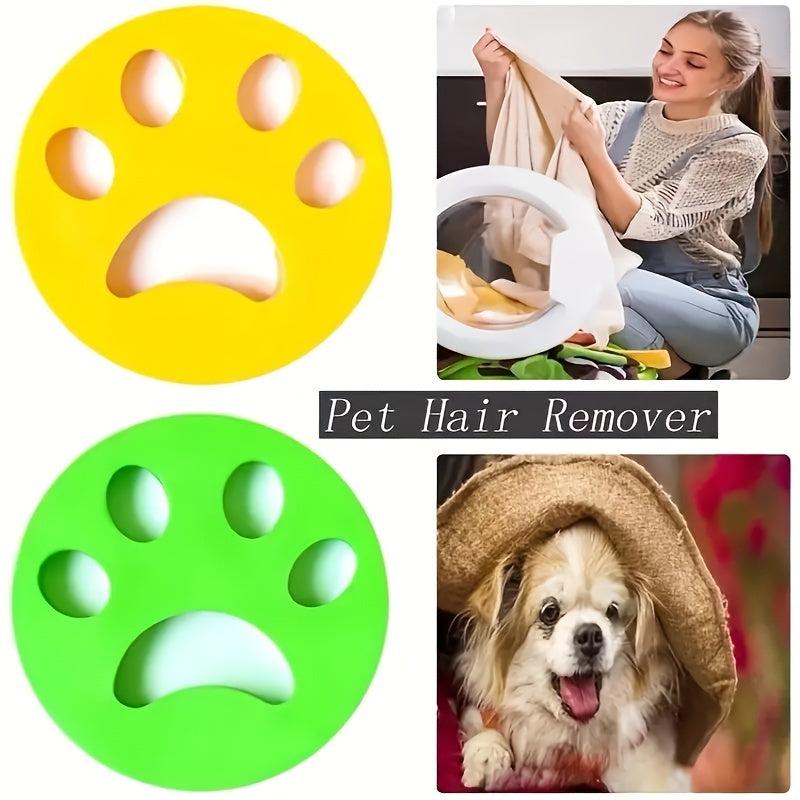 2pcs Pet Hair Remover Brush Washable Double-sided Dust Remover