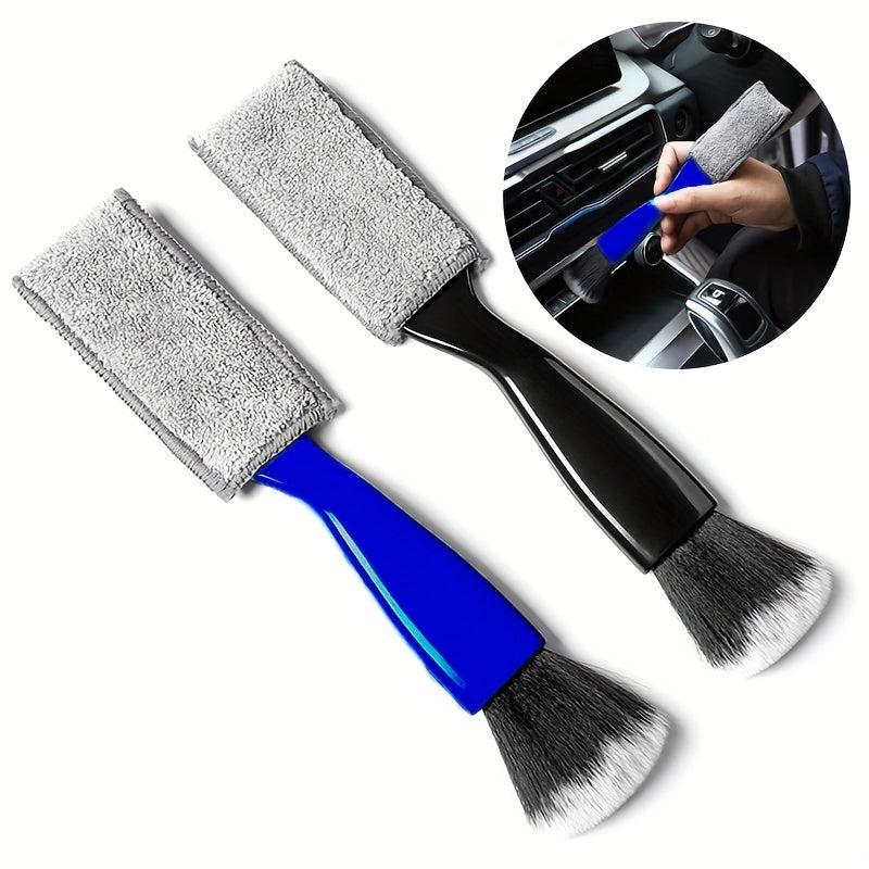 Car Interior Cleaning Tool Double Headed Air Conditioning Outlet Brush