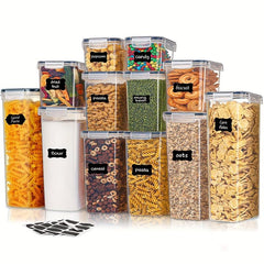 12pcs Airtight Food Storage Containers with Lids BPA-Free Kitchen Canisters