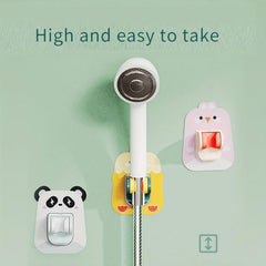 Bathroom Punch Shower Head Bracket Universal Adjustment Lotus Head Fixed Base
