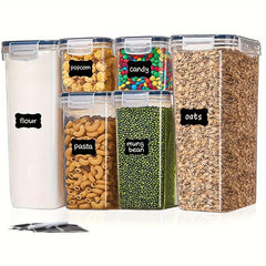 6pcs Airtight Food Storage Containers with Easy Lock Lids BPA-Free