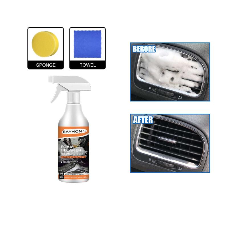 Car Multifunctional Foam Cleaner for Interior Fabric Seats Plastic Stains