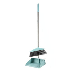 2pcs Stainless Steel Broom & Dustpan Set