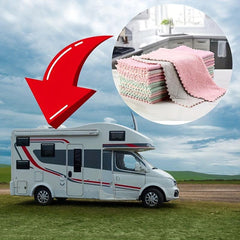 10pcs Coral Fleece Kitchen Towels & Rag Sets, Dryer Cotton RV Farm Ho