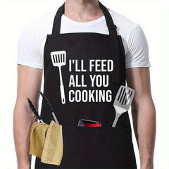 Waterproof Kitchen Cooking Apron Men Women Work Clothes