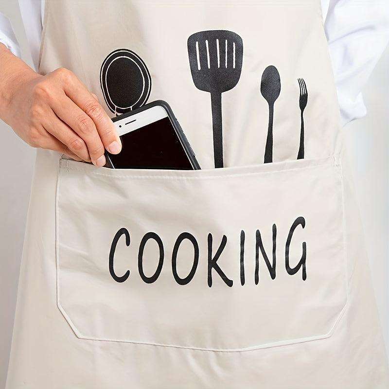 Waterproof Kitchen Cooking Apron Men Women Work Clothes