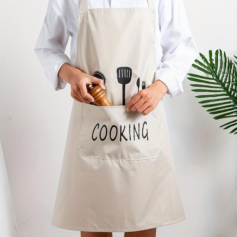 Waterproof Kitchen Cooking Apron Men Women Work Clothes