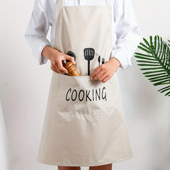 Waterproof Kitchen Cooking Apron Men Women Work Clothes