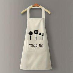 Waterproof Kitchen Cooking Apron Men Women Work Clothes