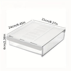 Under Desk Drawer Storage Box Hidden Stationery Organizer