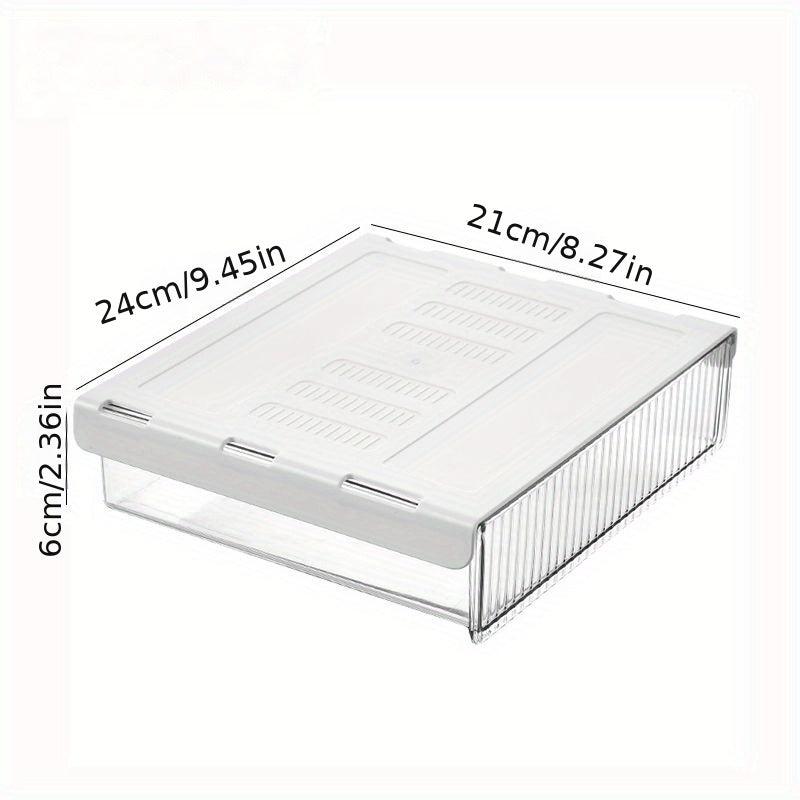 Under Desk Drawer Storage Box Hidden Stationery Organizer