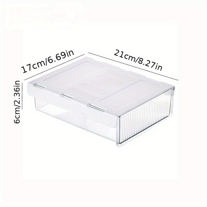 Under Desk Drawer Storage Box Hidden Stationery Organizer