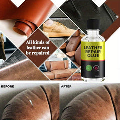 Car Leather Repair Solution 50ml - Faux Leather Care for Scratches