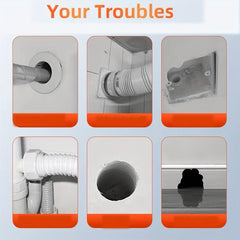 2PCS Air Conditioning Hole Sealant Fireproof Rat Proof